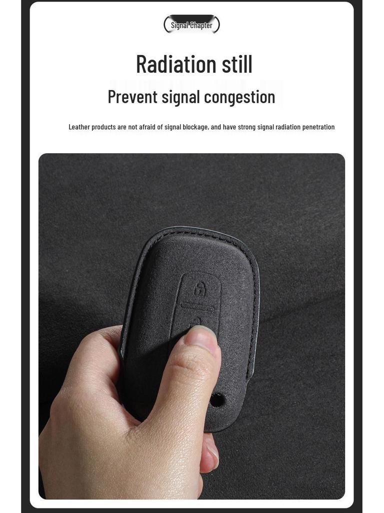 Wildleder Schlüsselanhänger Hülle für Kia Sportage, K2, K5, Forte