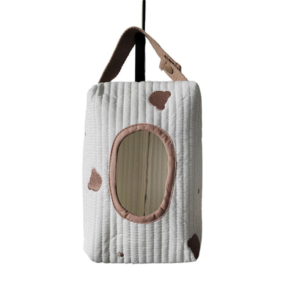 Cotton Car Tissue Box Handheld Napkin Holder Home Supplies Wet Wipes Case  Kitchen