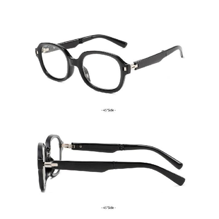 Compact Reading Glasses Foldable with Carry Case Classic Folding Reader Retro +1.00 strength