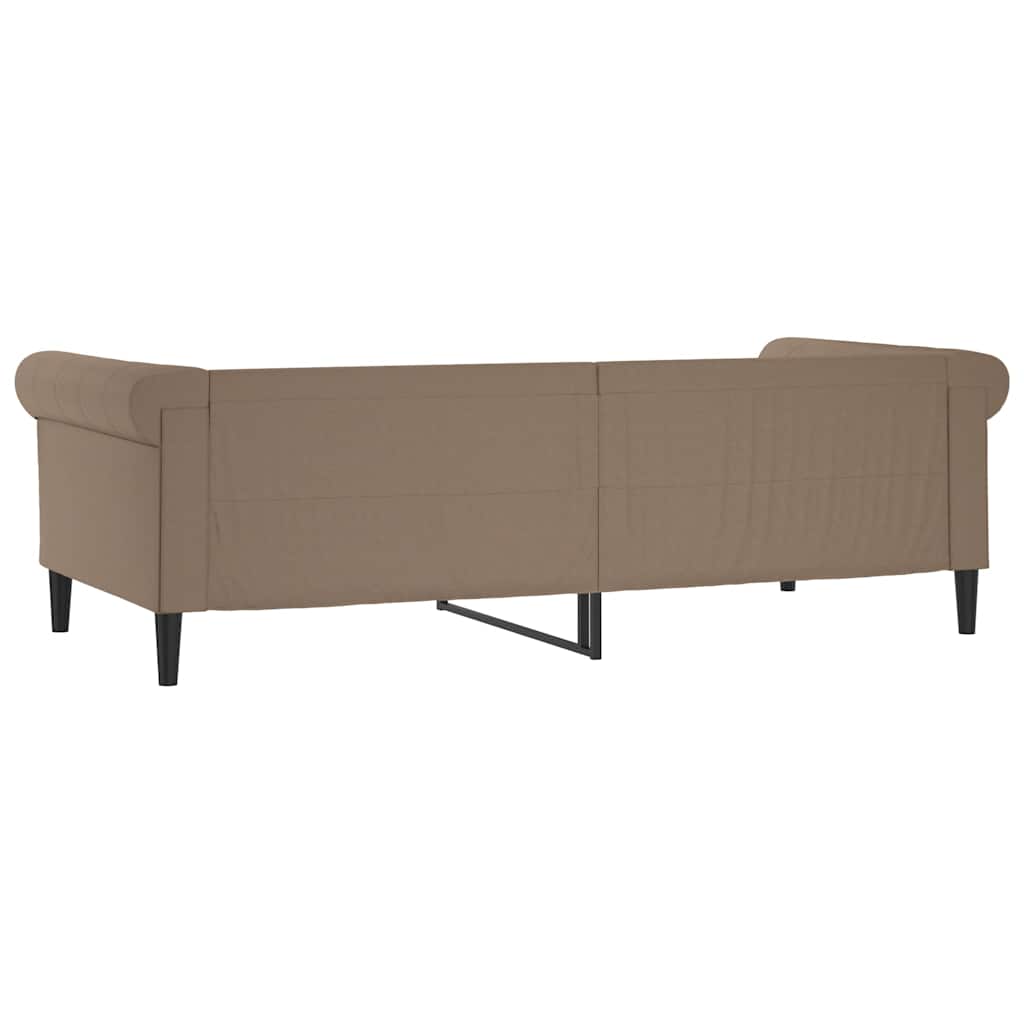 Daybed Cappuccino Brown 80x200 cm Artificial Leather