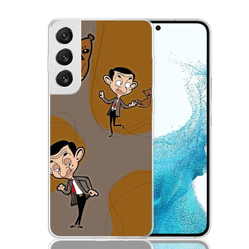 Mr Bean Cartoon Phone Case For Samsung Galaxy S26 Ultra S23 S24 S25 Edge S20 FE S21 S22 Plus Soft Print Shell Cover Fundas Galax