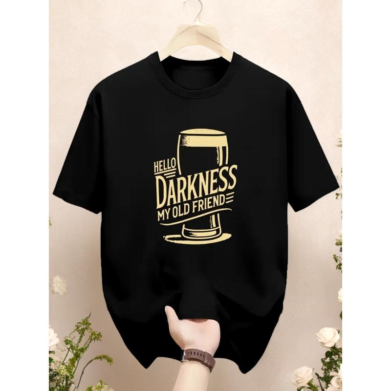 

European sizes Summer New Arrival Creative Print T-Shirt Short Sleeve Top S чёрный