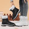 TUINANLE Winter Snow Boots Women Ankle Boots Men Shoes Motorcycle Boots Female
