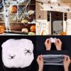 Décoration Toile d'Araignée Gigante Super Extensible Idéal pour Fête d'Halloween Maison Hantée Accessoires Effrayants Cour d'Horreur Décoration Extérieure
