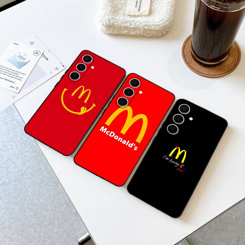M Berühmtes LOGO M-McDonaldes Handyhülle Für Samsung S 24 Fe 25 Ultra Plus 20 Lite 21 30 22 23 24 22 Ultra 5G Fundas
