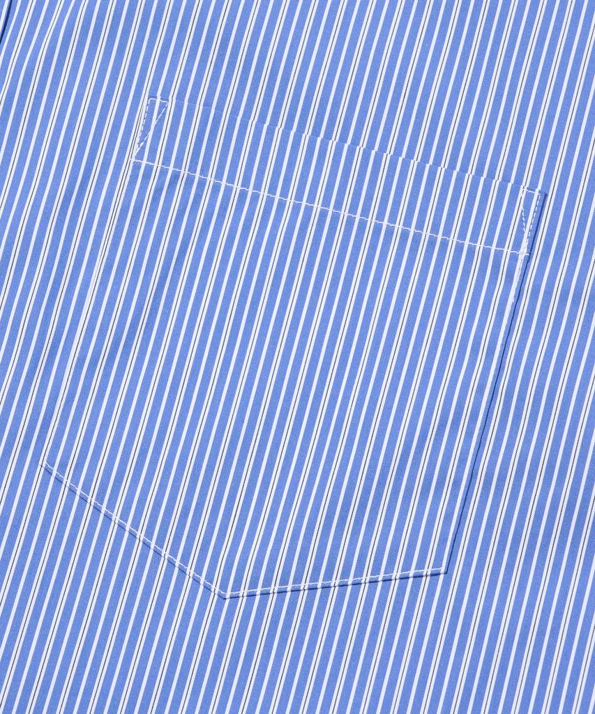 OTHERFITS Striped Marine Crop Shirt (Navy)