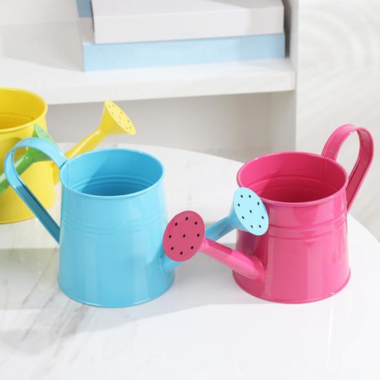 Metallvannkanne for Innendørsplanter Vannkanne med Bred Åpning Rustikk Blomsterarrangementsvase med Håndtak for Balkong Kontor Stue