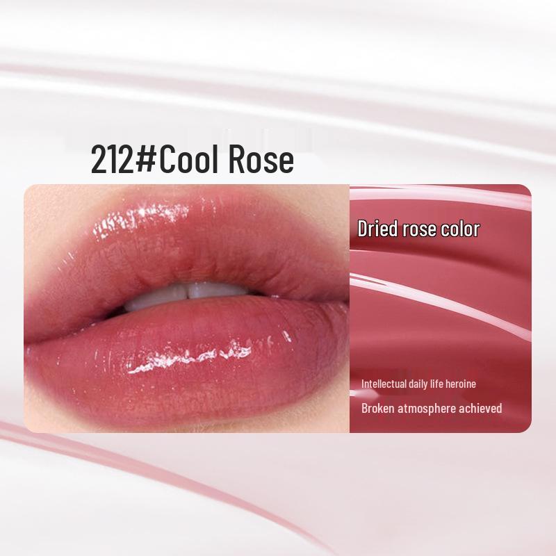 NOVO6258 Moisturizing Jelly Lip Gloss: Non-Stick, Glass-Like Shine Lip Balm for Students