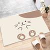 Diatom Mud Anti-Skid Water Absorption Cartoon Funny Entry Door Floor Mat Entrance Door Mat Toilet Bathroom Door Mat Quality