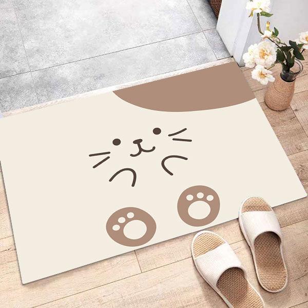Diatom Mud Anti-Skid Water Absorption Cartoon Funny Entry Door Floor Mat Entrance Door Mat Toilet Bathroom Door Mat Quality
