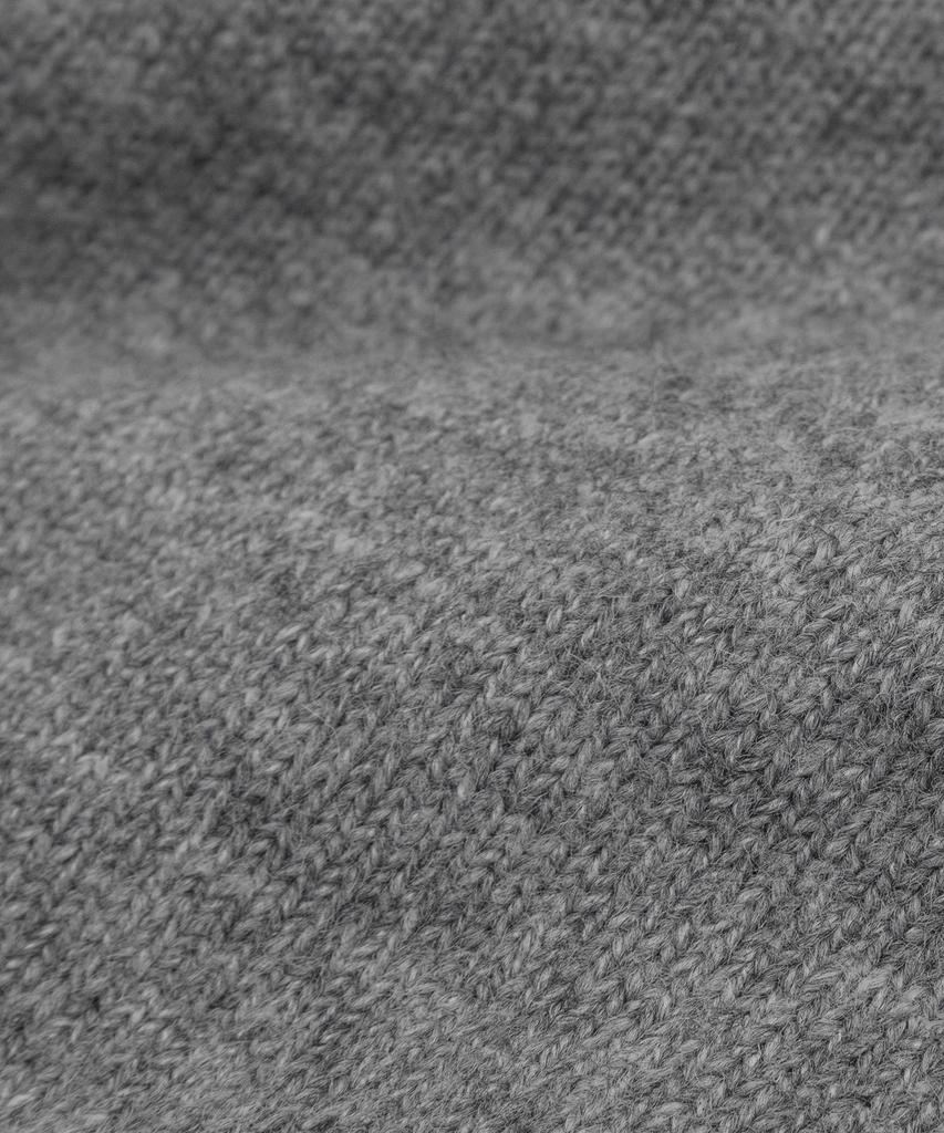 LETTERCOMO Signature Hidden Wool Knit Jacket Grey