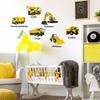 Engineering Car Wall Sticker Home PVC Kid's Room Self-adhesive Vehicle Stickers Interesting DIY Decal Backdrop Ornament