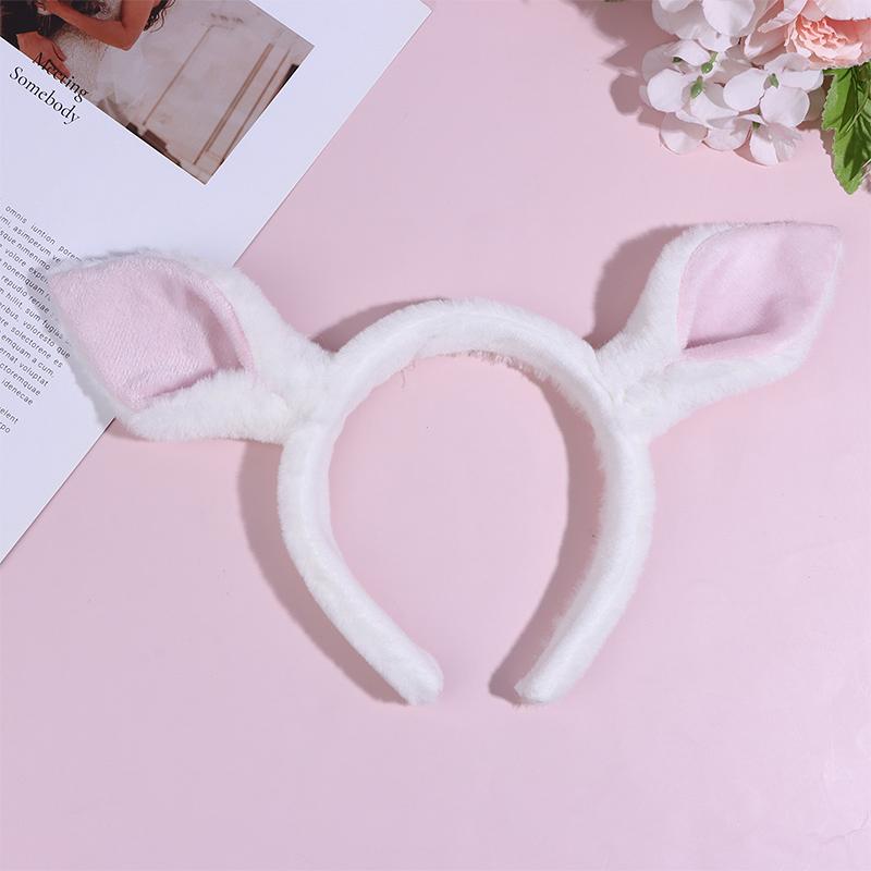 Kawaii Plush Horse Ear Headband Cute Simulation Animal Ears Hair Roop Cosplay Party Headwear Year Hair Accessories