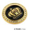 Large Crown DAD Crystal Diamond Car Emblem Crown Sticker for Car Front Personalized Metal Diamond-Embedded Car Decal