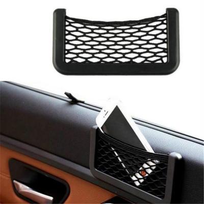 Selbstklebende tragbare Seitentür-Rücksitz-Aufbewahrung, Handyhalter, Taschen-Organizer, Auto-Netztasche