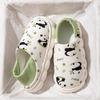 Fashion Cartoon Panda Print Home Slippers for Women Indoor Soft Sole Non Slip Pregnant Cotton Shoes Woman Lightweight Comfort Slippers