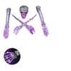 Halloween Decoration Props Luminous Skull 5-piece Set 200 LED Light Skulls Remote Control 8 Modes To Change