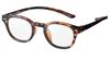 Meigan Reading Glasses for Men and Women, Neck-Hanging, Stylish Boston-Style Round Frame, Thick, Lightweight (20g), Screwless, No Adjustment Required,