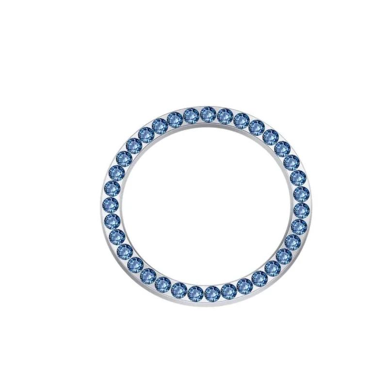 

Кнопка запуска двигателя с хрусталем Onekey Start Stop, защитный чехол, кольцо со стразами, круглая отделка, автомобильные аксессуары синий