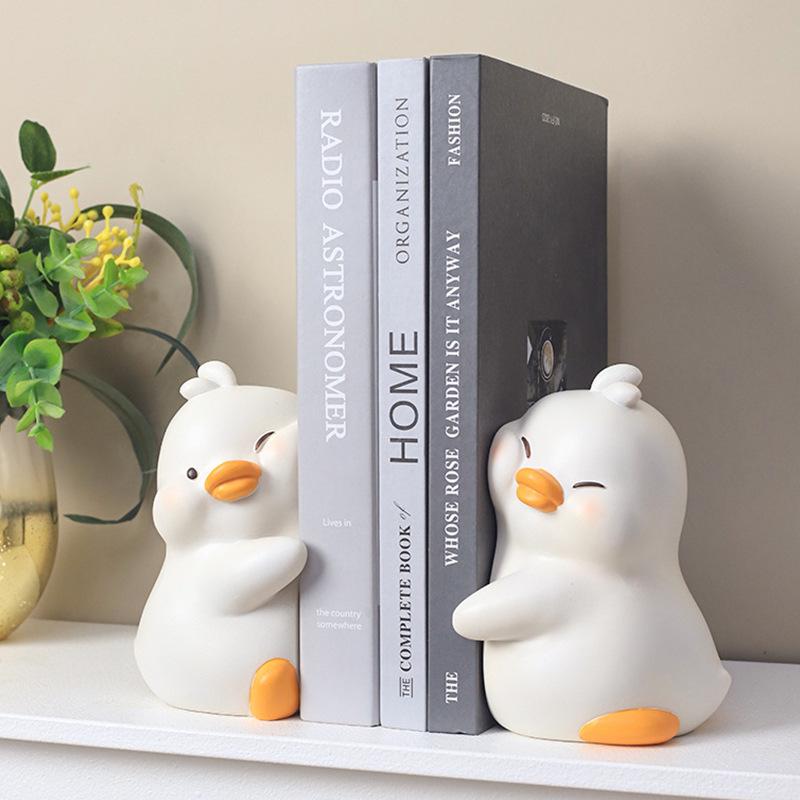 Adorable Yellow Duck Stickers: Book Holders & Home Décor - Ideal for Desktops, Living Rooms, Bedrooms, and Wine Cabinets. Free Shipping Included.