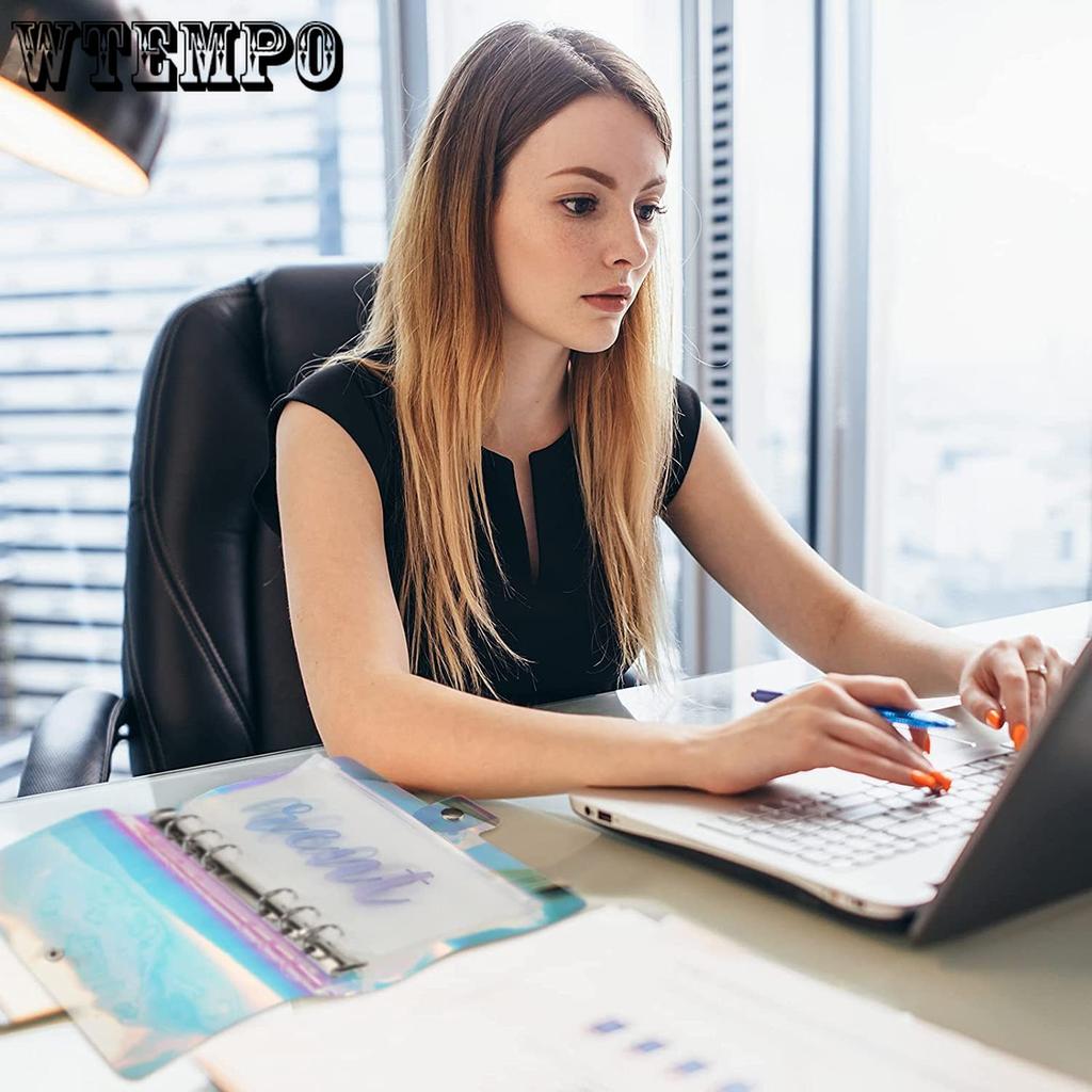 1 Piece Laser Folder Cover and Folder Pockets, Creative Flipbook, A6 Soft Shell Small Fresh Memo Diary (1 Flipbook Folder, 12 Flipbook Pockets)