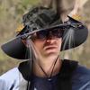 Solar Fan Hat Fishing Hat with Solar Powered Fans Wide Wing Solar Fan Cap USB Solar Fan Adjustable Outdoor