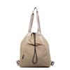 Leisure commuting large-capacity nylon cloth bag women's new trendy simple shoulder oblique span bag tote bag drawstring