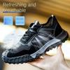 Labor Insurance Shoes Men's Breathable Deodorant Non-slip Wear-resistant Shoes Anti-smashing and Anti-piercing Steel Head Shoes