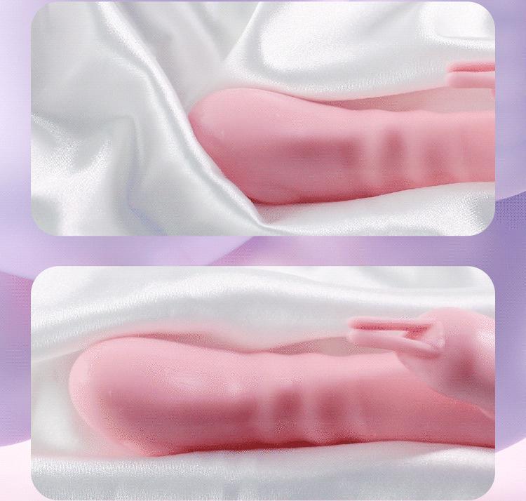 Miji Fun Vibrating Tongue & Licking Rabbit Wand with Heating & Variable Frequency