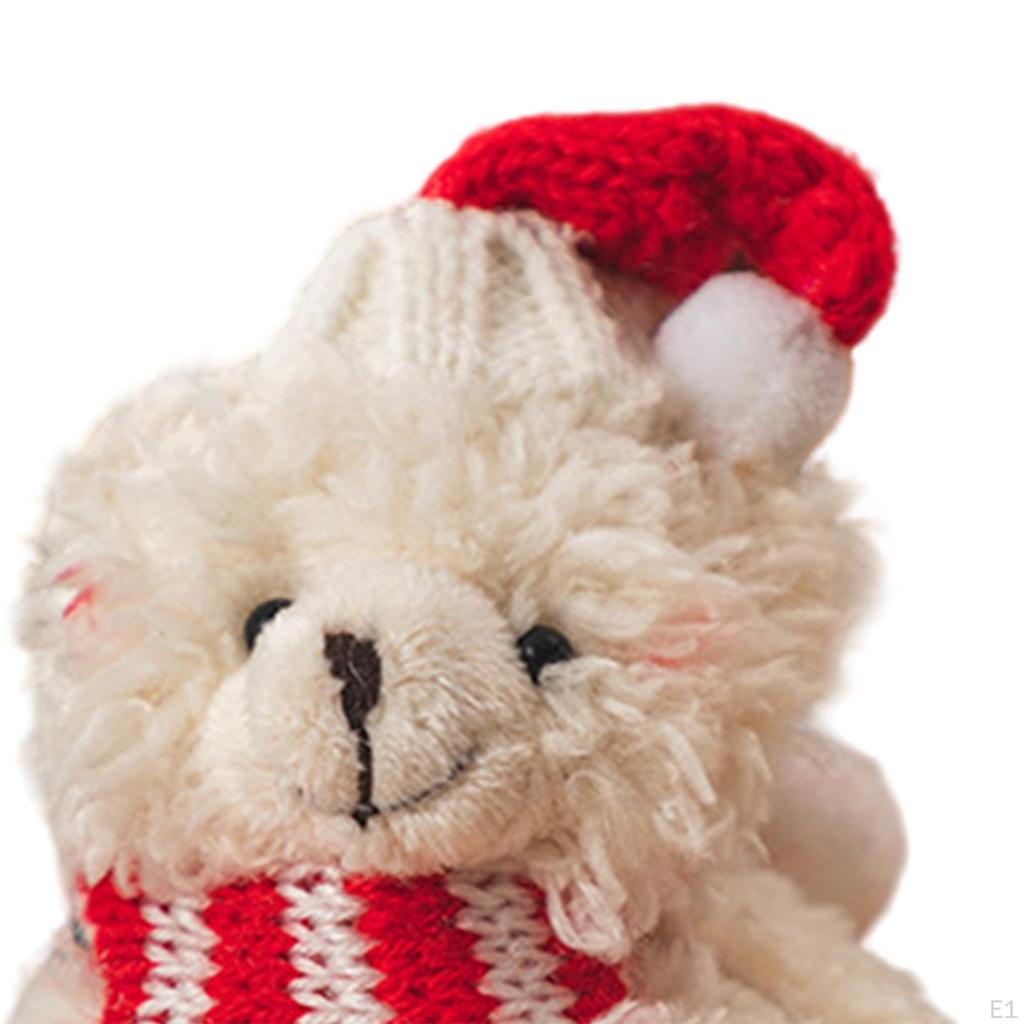 Weihnachten süße Plüsch Bär Puppe erröten Ornament Sammler Charme Dekoration für Wohnzimmer