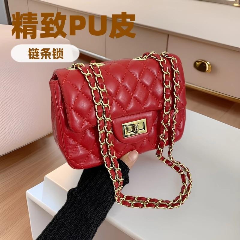 Handbag Women's 2026 New European and American Fashion Versatile Rhombus Chain Women's Shoulder Crossbody Small Square Bag