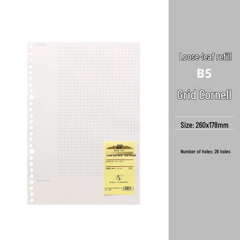 Smooth Loose-Leaf Notebook with Removable Pages for Postgraduate Exams