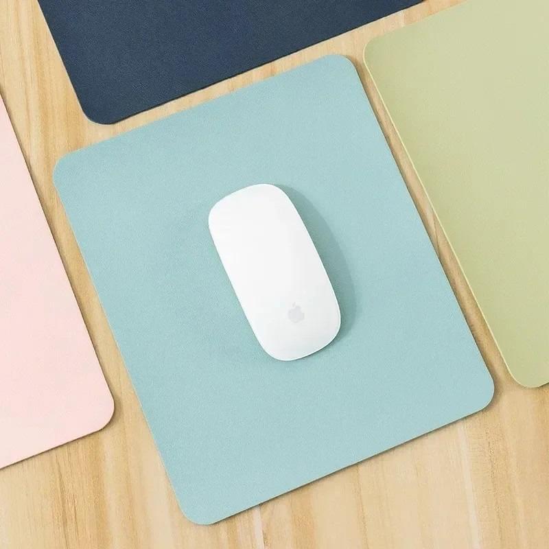 Small PU Non-Slip Gaming Desktop Mouse Pad Waterproof Anti-Scratch Easy To Clean Mat For PC Laptop Desktop