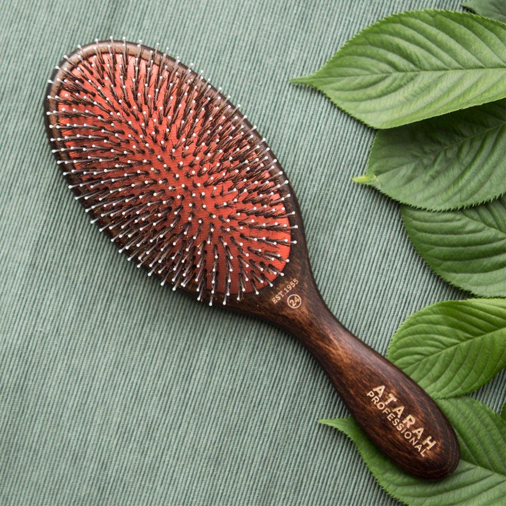 Donmo Cushion Wooden Round Hair Brush AT- PWRB