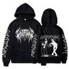 Ghostemane Dubbelsidig Tryck Huvtröja Sweatshirt Herrmode Hip Hop Metall Rock Huvtröjor Träningsdräkt Överdimensionerad Y2k Streetwear Streetwear