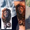 1 Sheet Creative Lion Temporary Tattoos For Men Women Adult, Waterproof Realistic Temp Fake Tattoo Sticker Long Lasting Body Art
