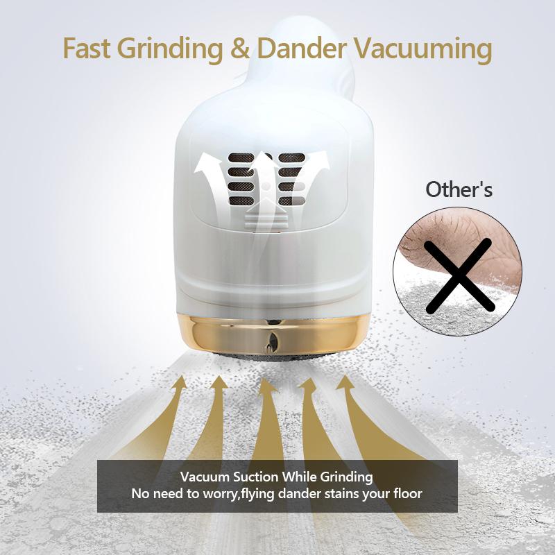 Waterproof Rechargeable Electric Pedicure Sander 2 Speeds Foot Callus Remover Effective Dead Skin Calluses File Foot Massager