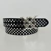 New Punk European and American Pyramid Cyber Subculture Gothic Square Bead Rivet Belt for Women