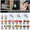 Fußball Klicker Flaggen Schlüsselanhänger — Grenzüberschreitendes Souvenir Und Stressabbau-Spielzeug Für Fußballfans