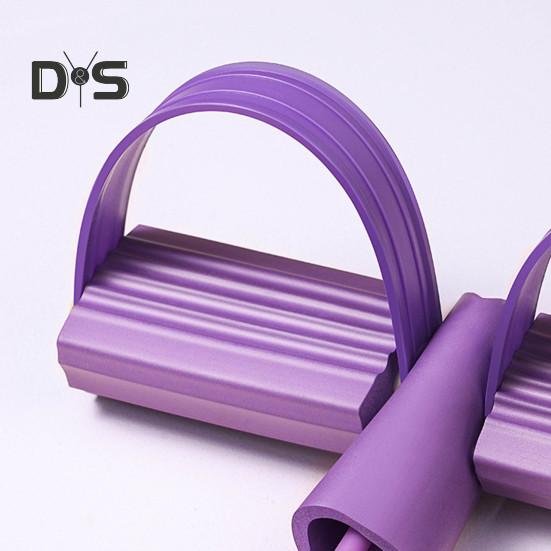 6-Tube Pedal Resistance Band Multifunction Tension Rope Elastic Yoga Pedal Puller Body Stretching Trainer Home Gym Workout Equipment
