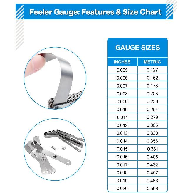 Valve Lash Adjustment Tool For 10Mm Jam Nut,With Angled Feeler Gauge, Slotted Valve Adjusting Stud, Compatible With Honda,Toyota,Nissan And Other