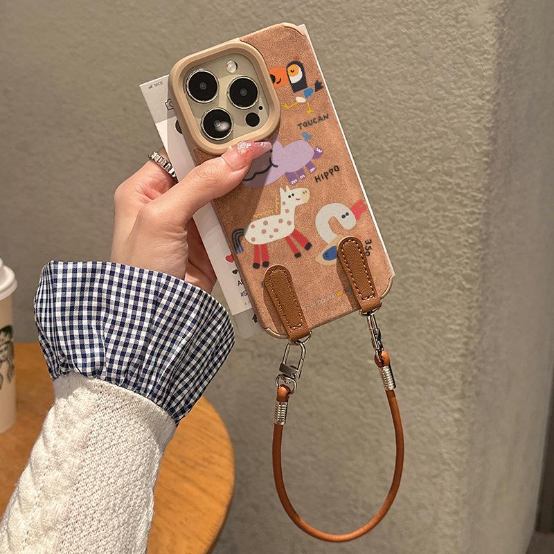 

Autumn and Winter Women s Model with Lanyard for Apple 17/Air Mobile Phone Case for IPhone16plus New Model 15pro/14 find x8 pro