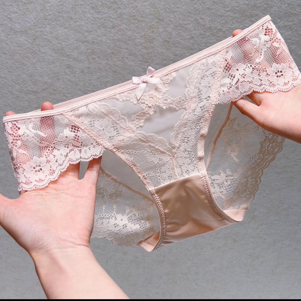 Damen Spitze Höschen Mittlere Taille Dreieck Slip Elastischer Bund Sexy Bequem Sexy Bikini Unterwäsche Freche Unterwäsche Höschen Hipster Spitze Besatz Höschen