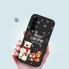 Christmas Bear Elk Phone Case For Samsung Galaxy S25 Ultra S24 Plus S22 S23 S21 FE A15 A16 A17 A35 A36 A54 A55 A56 Shockproof Soft TPU Lanyard Cover