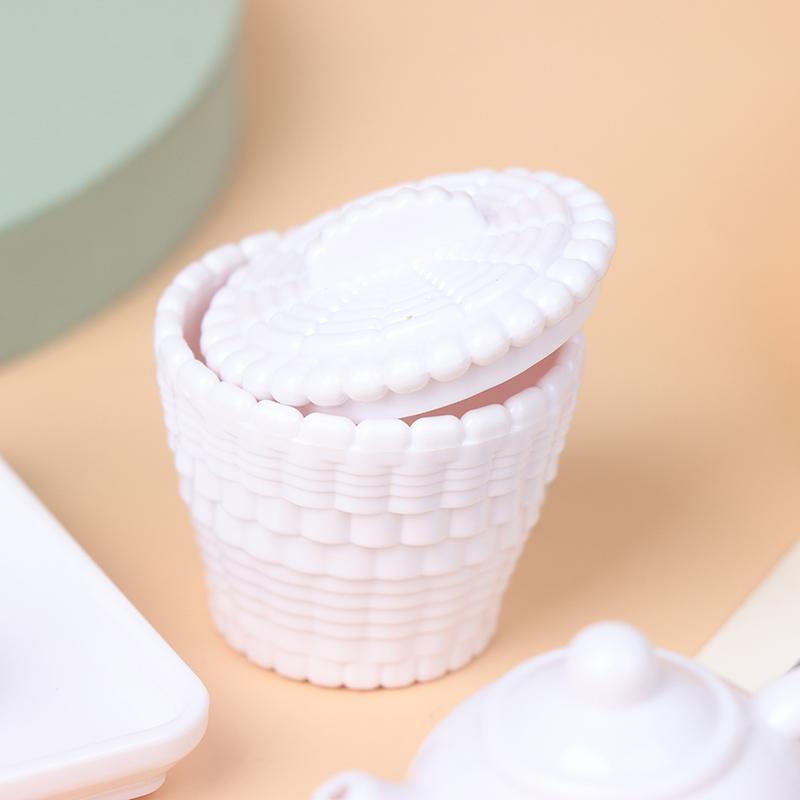 6Pcs/Set 1:12 Dolls House Miniature Cups & Pot Set Direction Furniture Toys