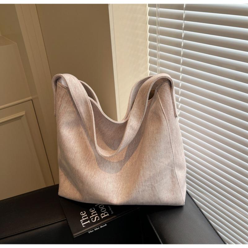 Lazy wind bag women's large-capacity new versatile shoulder bag casual college student class tote bag