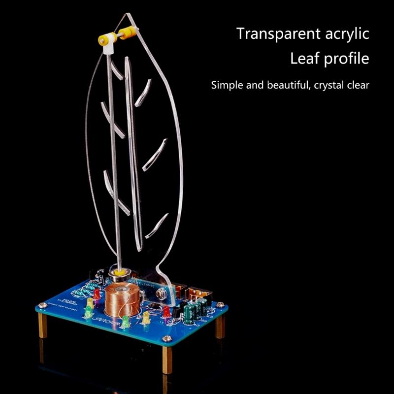 Magnetic Electromagnetic Swing Science Kit DIYer Swaying Pendulum with LED Light Electronic Oscillator Soldering Project