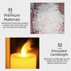 3 in 1 LED Flameless Candle Flickering Taper Electronic Candle Light Three-Wick With Lampshade Flameless Pillar Candle