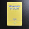 [USED] BTS Memories 2021 Blu-ray Jimin JM Trading Card Official