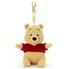 Disney Character Corduroy Plush Keychain, Winnie the Pooh, Approximately 12cm Tall